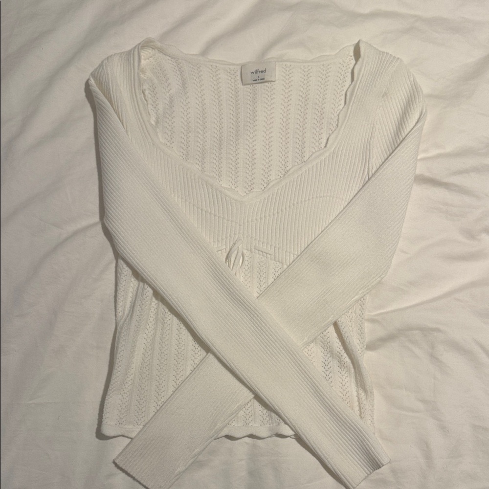 Aritzia Wilfred Long Sleeve Top